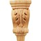Ekena Millwork 3"W x 1 3/4"D x 6"H Extra Small Acanthus Pilaster Wood Corbel, Red Oak CORW03X02X06PARO - alternate 3